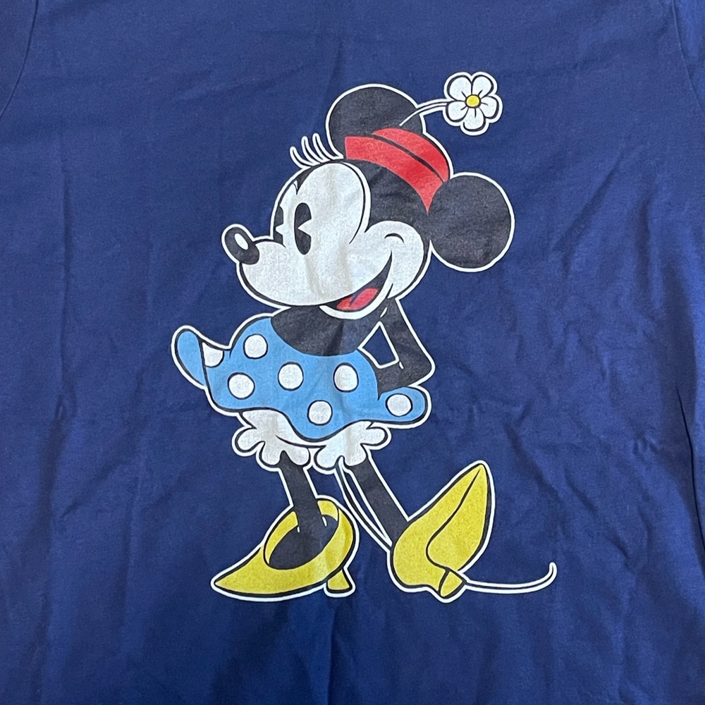 Minnie Mouse Flower Hat T-Shirt Large for Woman - Picture 3 of 4